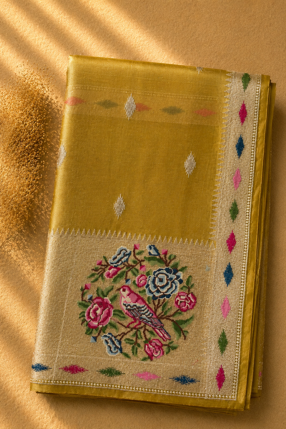 Silver Garden Soft Tissue Saree