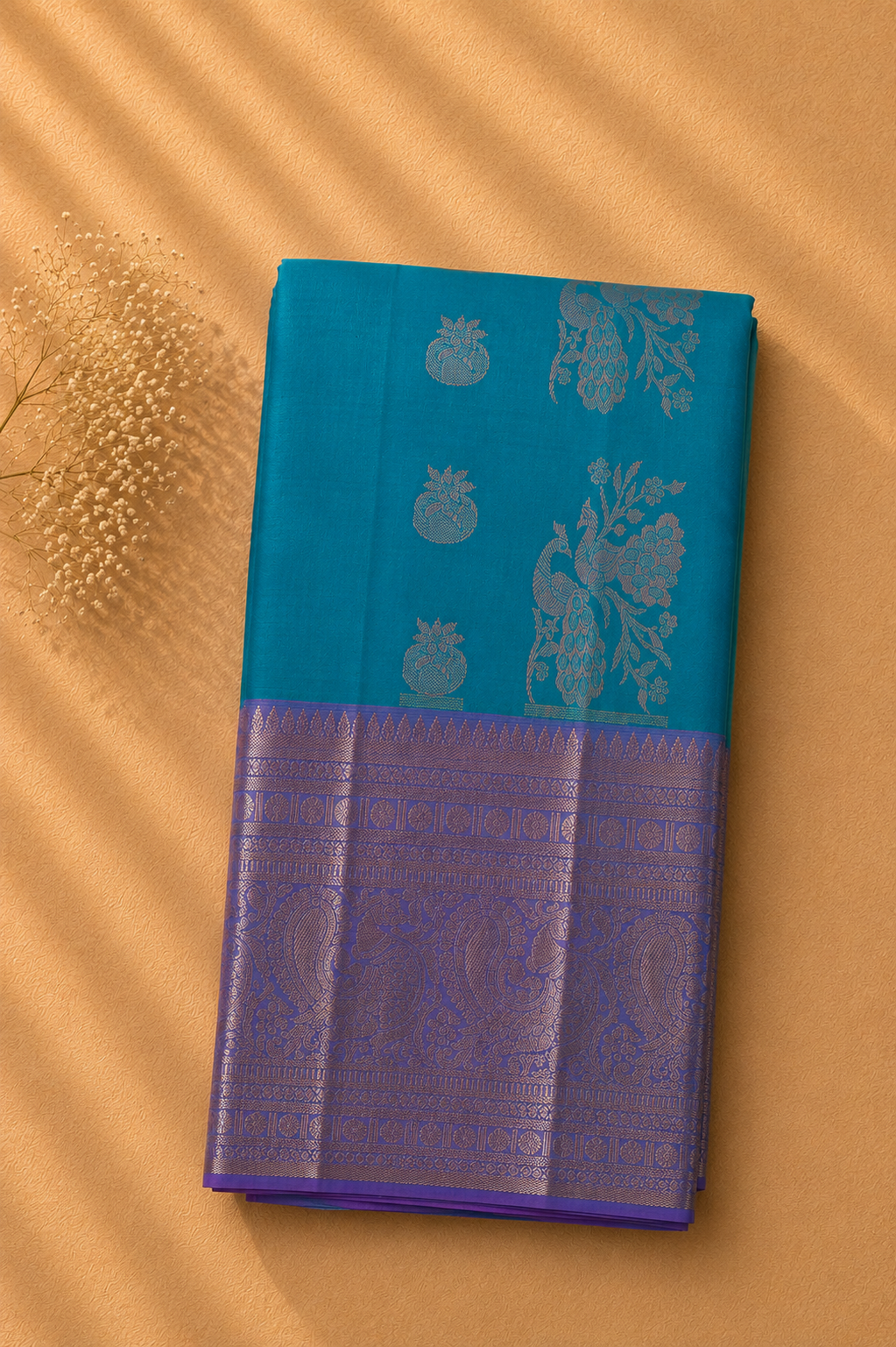 Neelambari Kanchi Pattu Saree