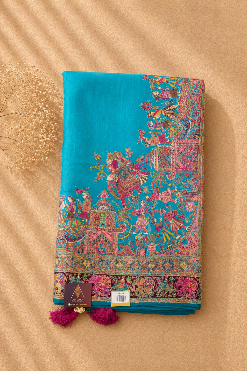 Rajangan Banaras Pashmina Saree