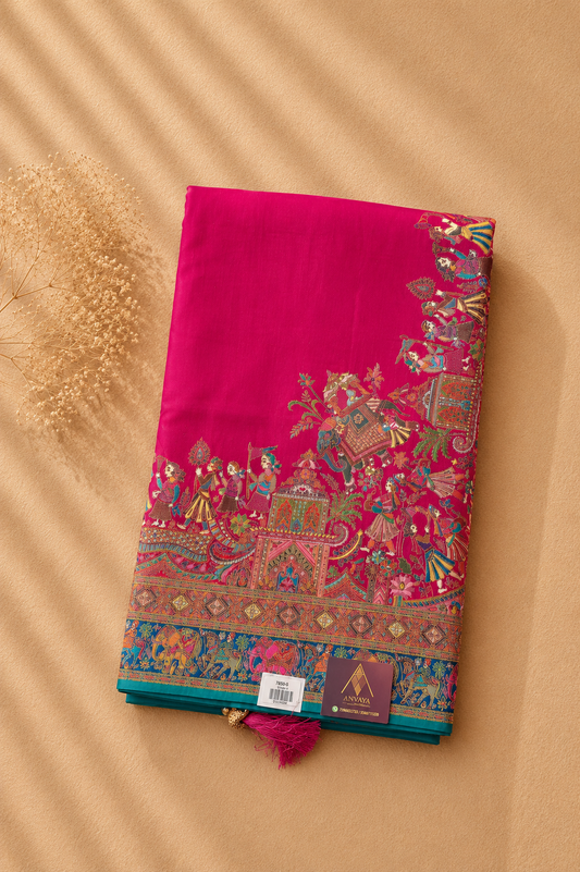 Rajangan Banaras Pashmina Saree