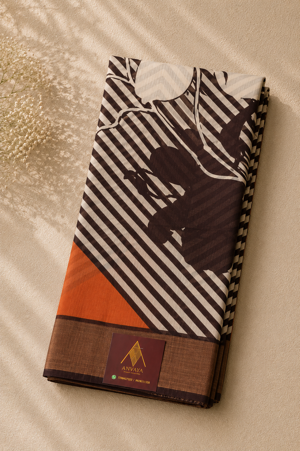 Saanjh Pure Tussar Saree