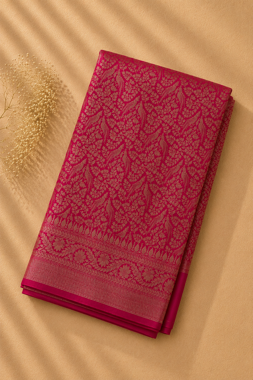 Midnight Vine Banaras Georgette Saree