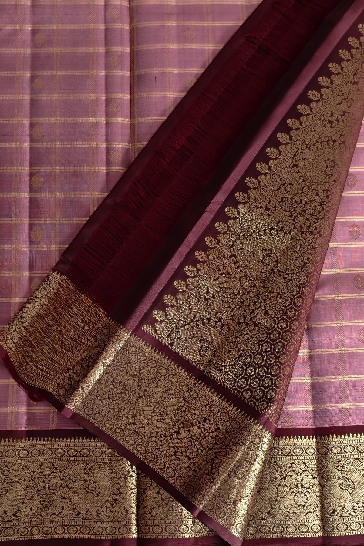 Gulkand Kanchi Pattu Saree
